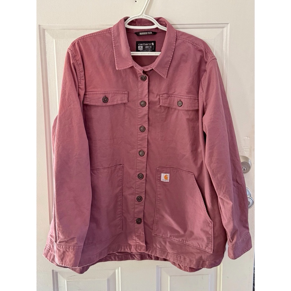 Carhartt Women's Rose Utility Shirt Jacket Size 2X